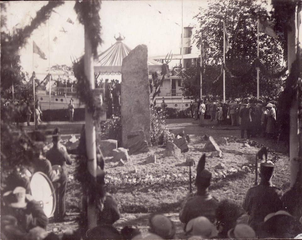 Historisk bild från firandet i Hajstorp