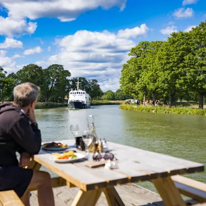 Paus på bryggan