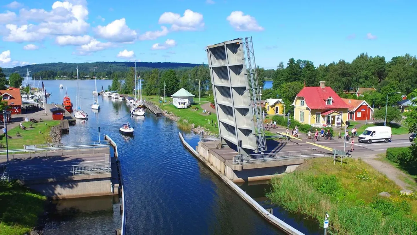 Broöppning av Rödesundsbron i Karlsborg