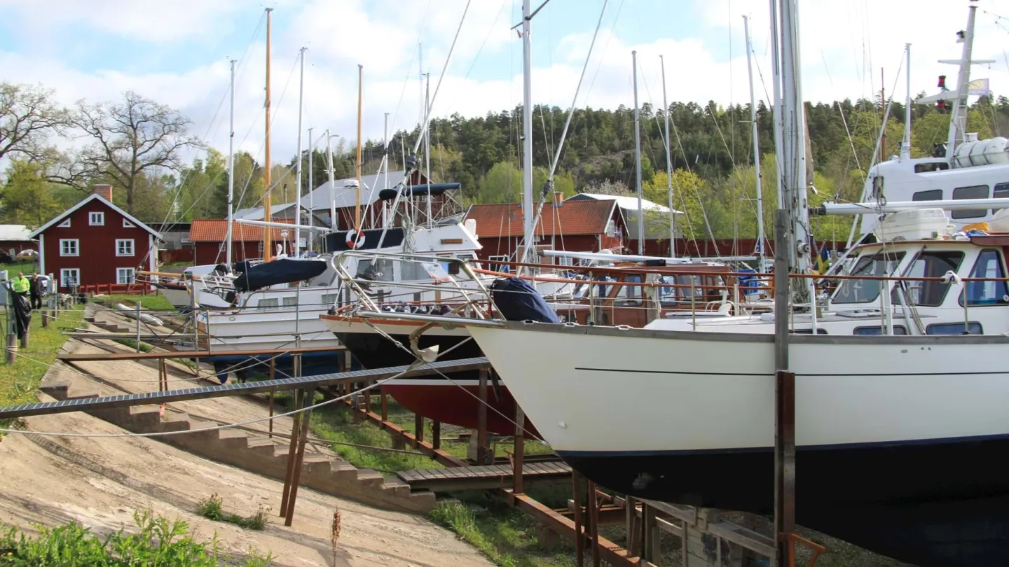 Båtar i Klevbrinkens torrdocka