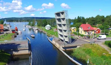 Broöppning av Rödesundsbron i Karlsborg