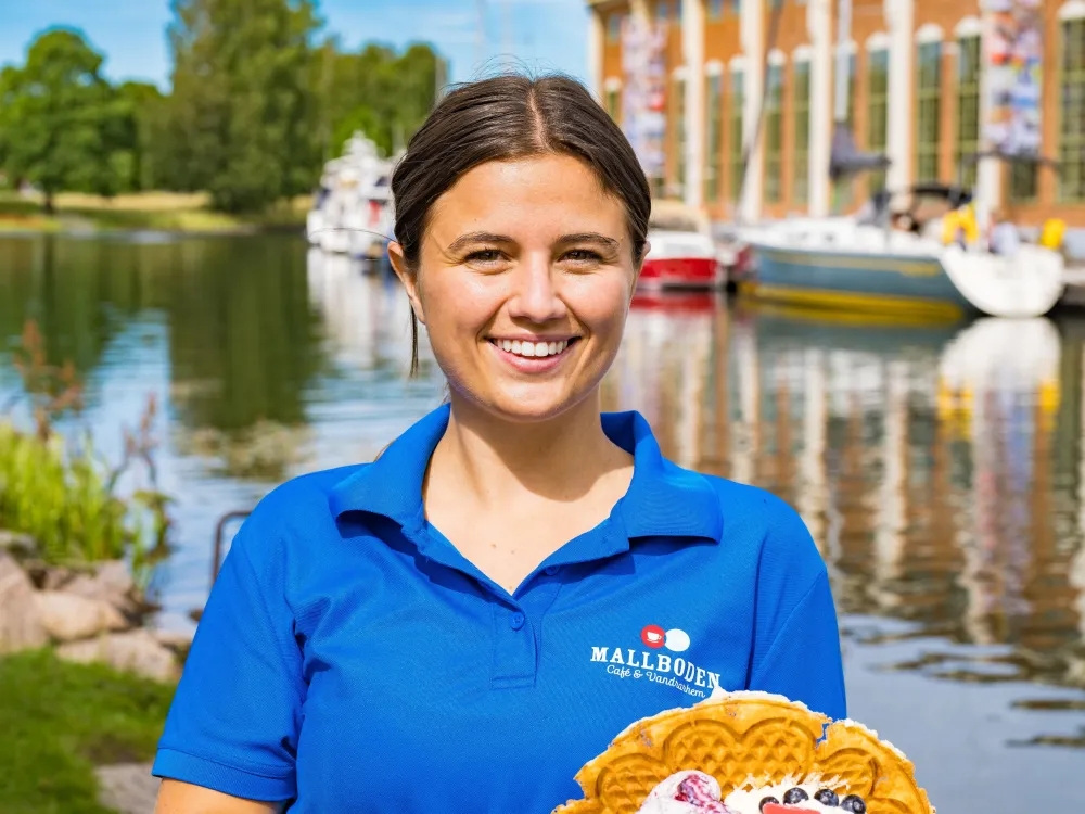 Mallboden Café am Göta Kanal