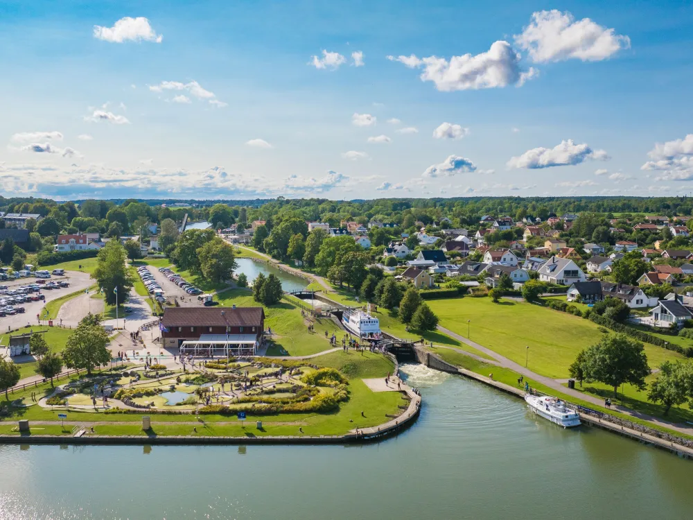 Stellplatz, Göta Kanal, Bergs Schleusen
