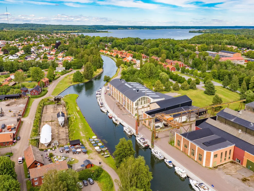 Gästhamn i historiska G:a Motala Verkstad
