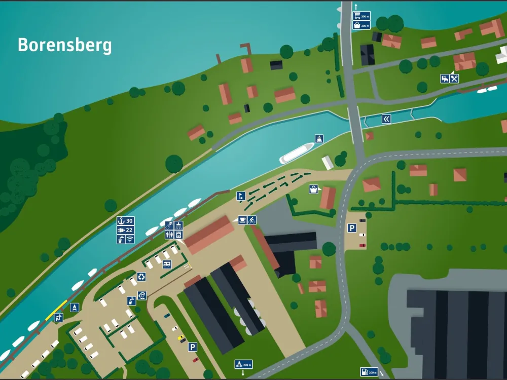 Borensbergs gästhamn vid sjön Boren