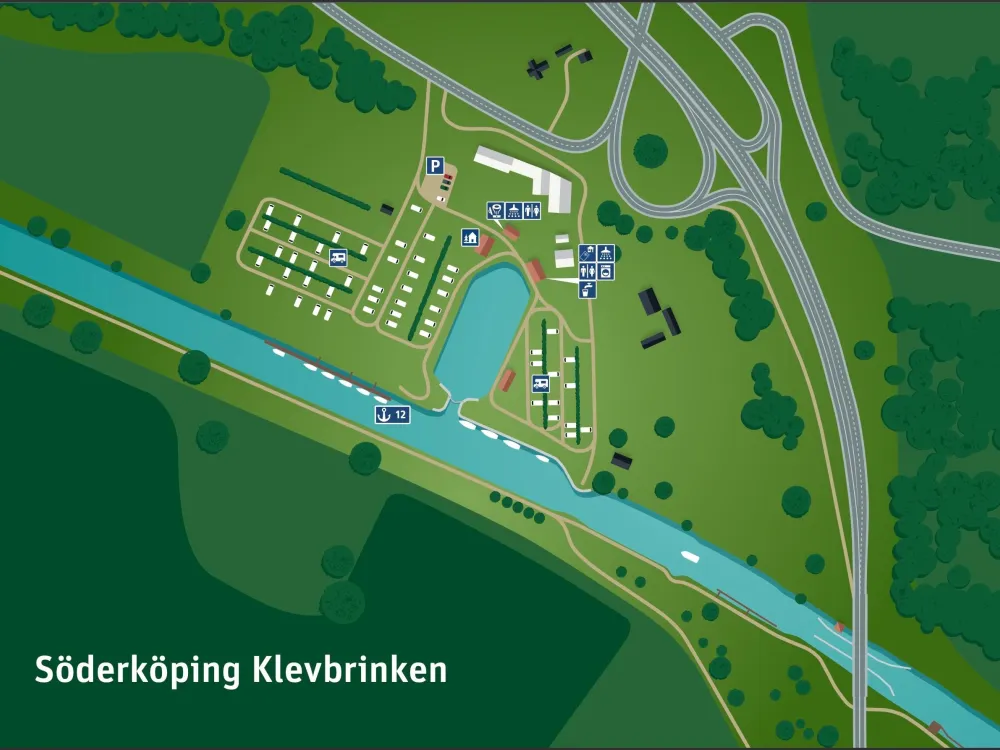 Klevbrinken guest harbour, just outside Söderköping