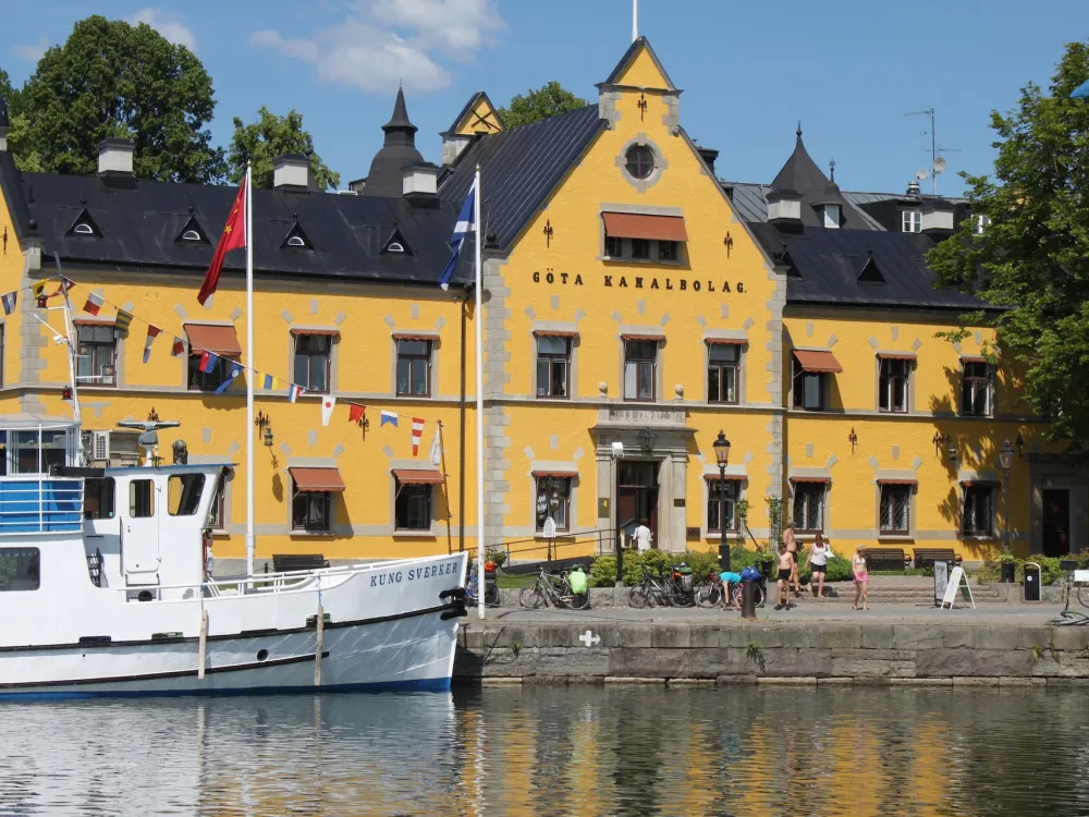 Motala harbour - one of the canal's largest guest harbours