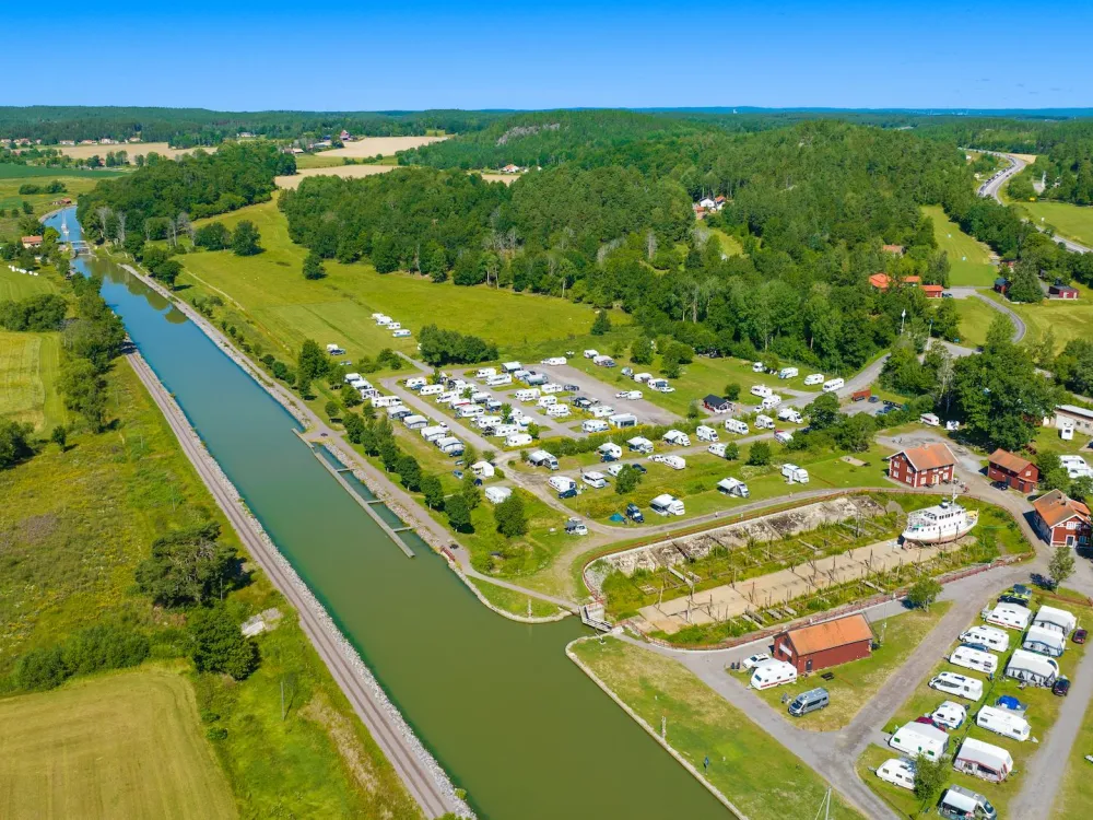Klevbrinken guest harbour, just outside Söderköping