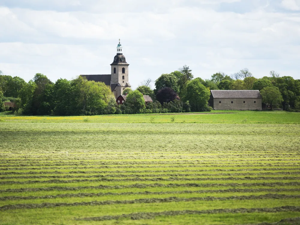 Vreta Kloster church village and monastery ruins