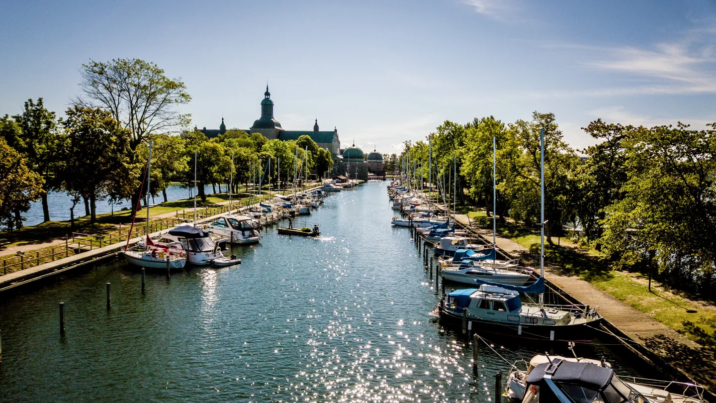 Inloppet i Vadstena gästhamn