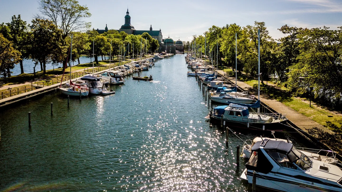 Inloppet i Vadstena gästhamn